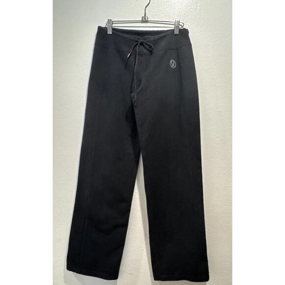 Lululemon Women’s Black Sweatpants Mid Rise Pull On Sweats Lounge Comfy Everyday - Picture 1 of 7